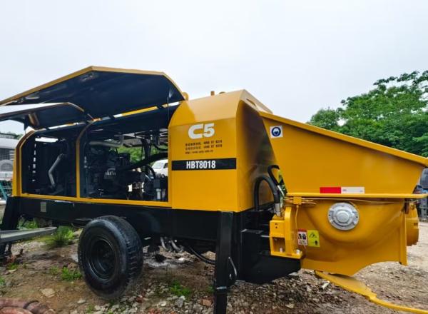 2017 Sany 8018 Diesel Trailer Mounted Concrete Pump
