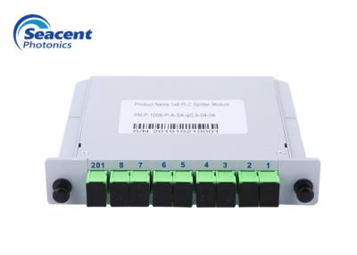 1x8 Fiber Optic PLC Splitter Box Insertion Module 0.9mm With SC APC Connector