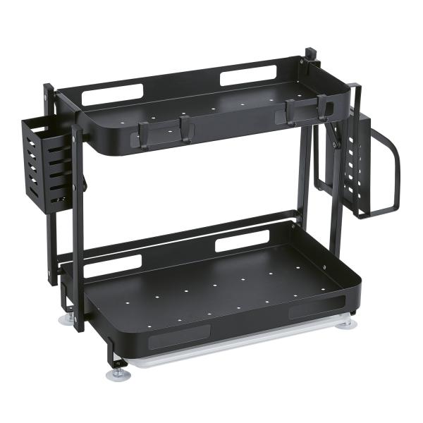 Хранение кухни сетки 2 ярусов включает опарникы в набор отложенных изменений шкафа специи держателя Countertop или стены