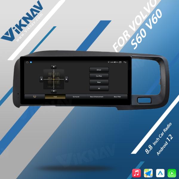 FM FA S60 V60 Volvo Bluetooth Radio 2011-2017 Мультимедийный авторадио HD экран