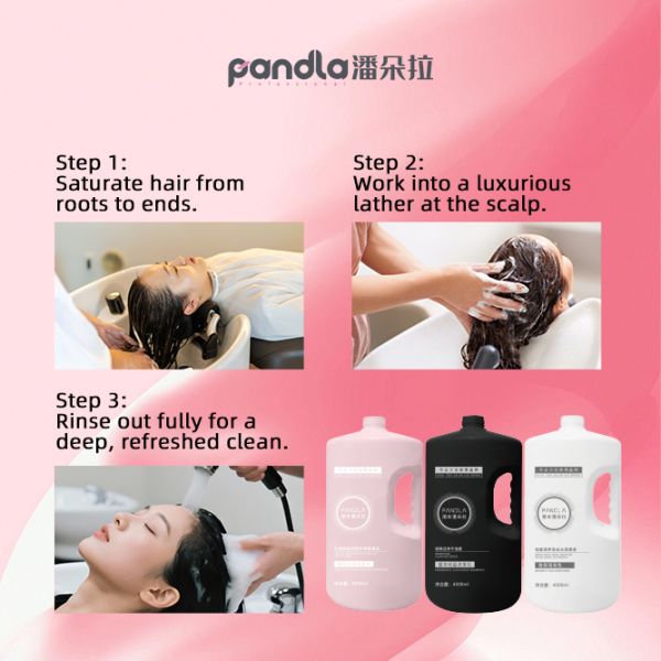 Pandla OEM Wholesale Shampoo with Plant Based Gentle Formula for Professional Salon
