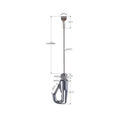 Adjustable Hook Cable Suspension Kits For Picture Hanging Systems YW86477