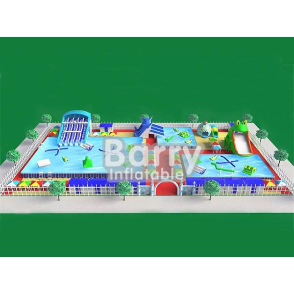 Коммерчески раздувное оборудование аквапарк, парк атракционов рамки металла разд