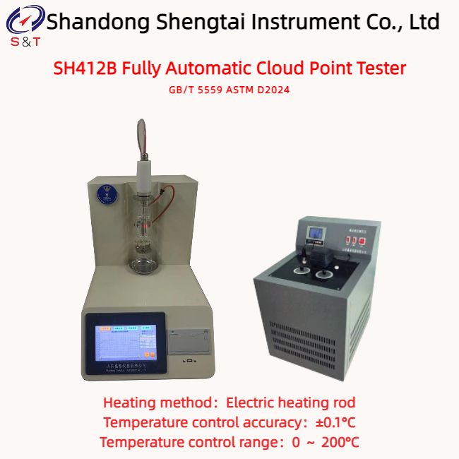 Non-Ionic Surfactant Fully Automatic Cloud Point Tester 0 ~ 200°C Store 200 Data Entries ASTM D2024
