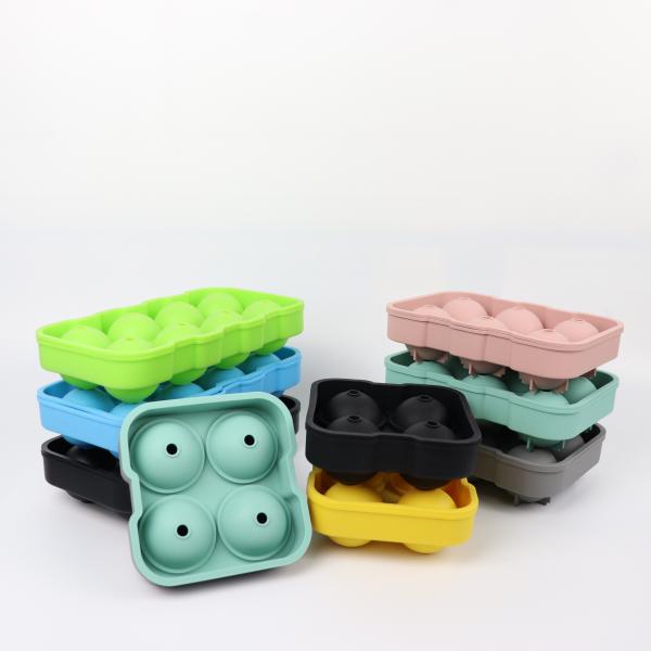 Silicone Ice Cube Tray for Making Whiskey Ice Balls BPA-Free Food Grade Material
