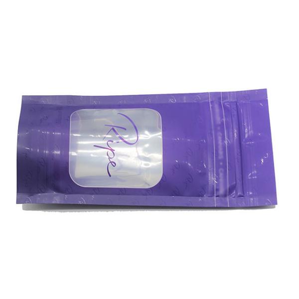 Настроенное логотип фиолетовый пластик Стоять Zip Lock Pouch Packaging Mylar мешки с окном