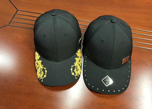 High Quality ACE Unisex Creative Golden Craft Print Peak Red Sandwich Design Cotton Sports Baseball Cap