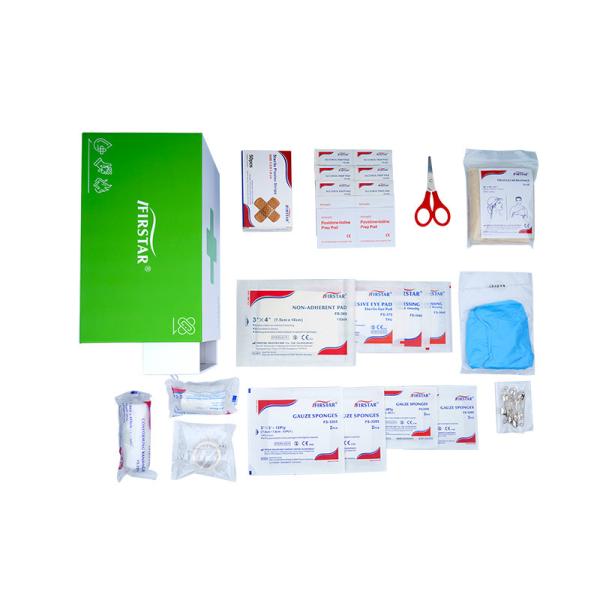 Recycle Cardboard First Aid Kit Boxes For Office Industries Home Vehicle 21*15*12CM