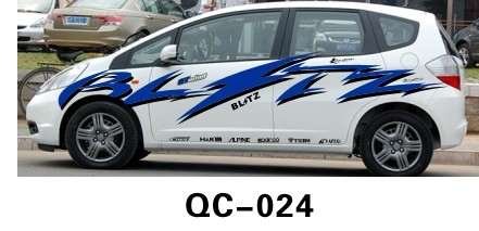 UV offset printing Car Body Sticker QC-024B / Car Decoration