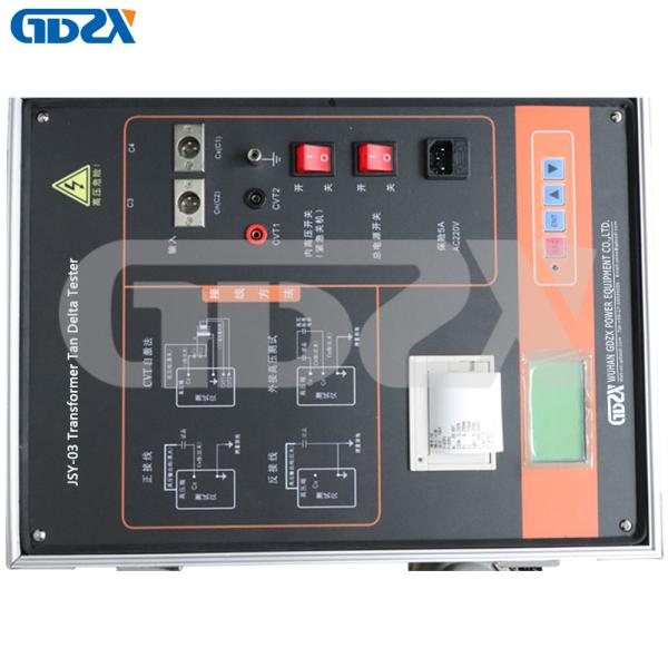 JSY-03 CVT Electric Power Transformer Tan Delta Capacitance Tester 12 Kv Dielectric Loss Tester