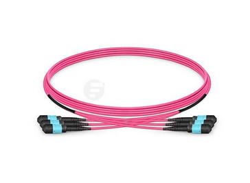 High Density Fiber Optic Trunk Cable 100% Pre Terminated MTP/MPO 12/24c With Low Loss