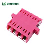 Coupleur optique de fibre de quadruple de LC avec le volet intérieur