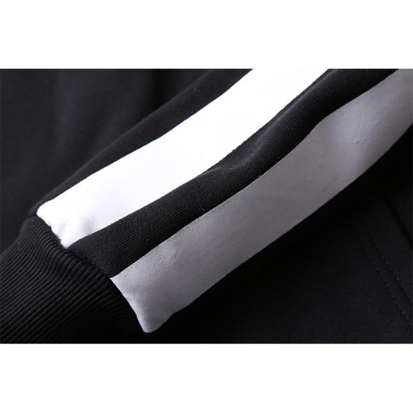 Людей нашивок оранжевых черных крутых фуфаек Streetwear Hoody Hoodies пуловера белых