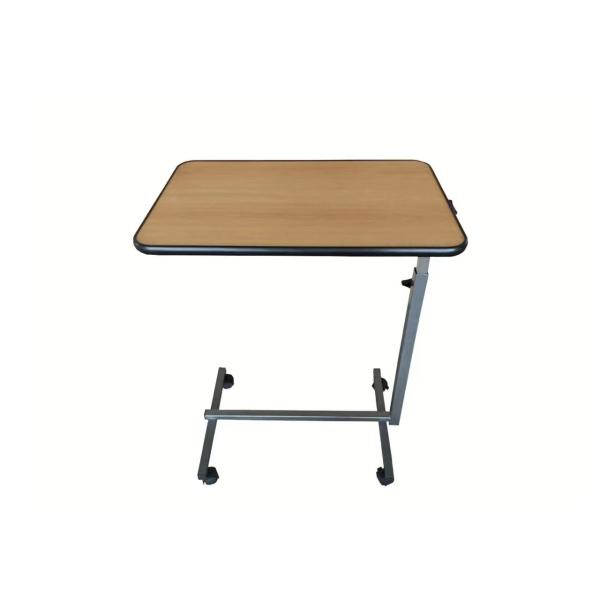 Hospital manual flip dining table panel wood grain color PB material