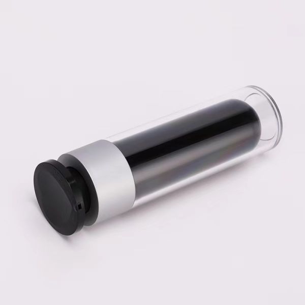 Heart-inner Shape Acrylic Airless Cosmetic Bottle with High-ended Quality for Skincare Customizable in 15ml 30ml 50ml