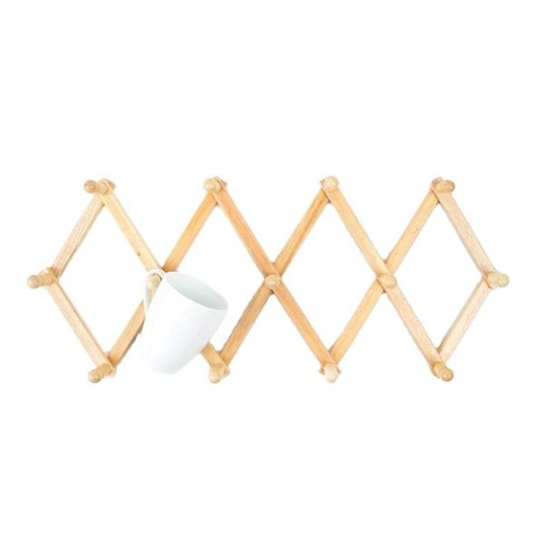 Gancho de casaco natural de bambu sólido para toalhas penduradas Vestes e casacos 86.68x17x5cm