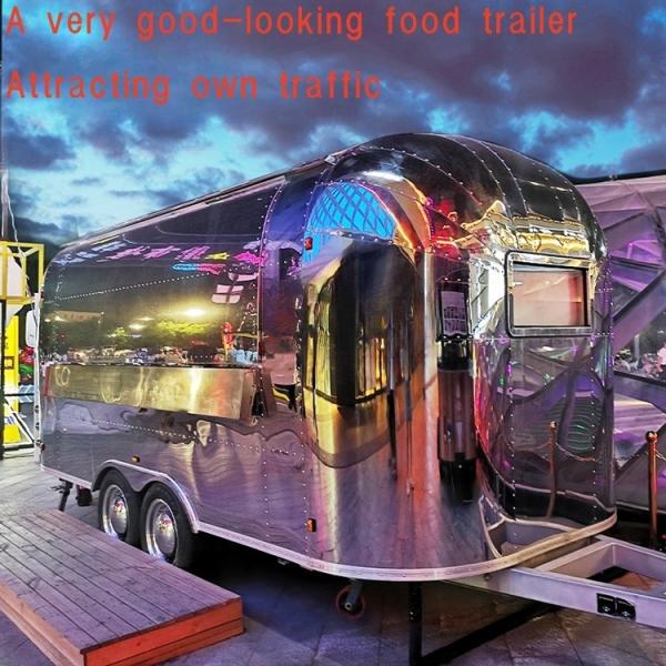 Large Capacity Full Kitchen 3.5*2.1*2.4m Food Truck Trailer for Pizza and Other Foods