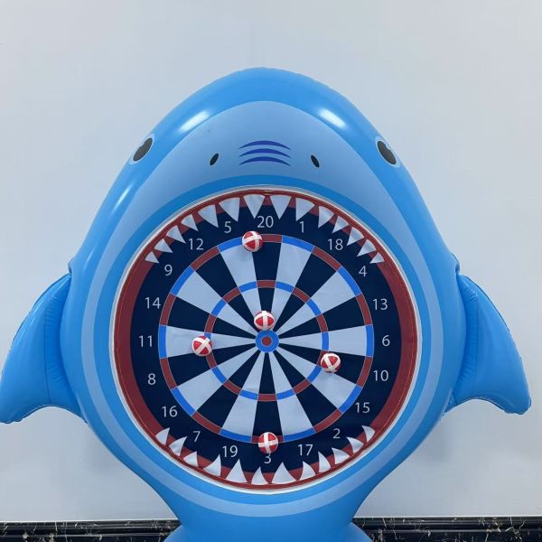 Inflatable Unicorn Throwing Game Target Sticky Darts Outdoor Garden Swimming Pool Children'S Funny Toys