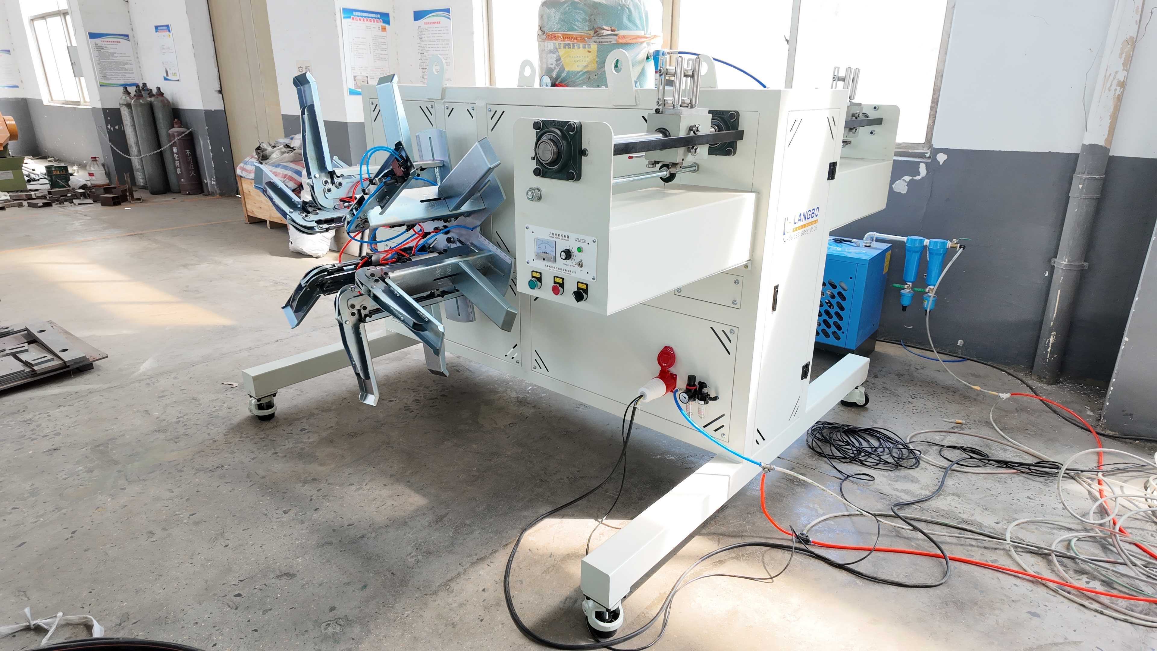 High Performance Semi Automatic Pipe Coiler with PLC HMI System