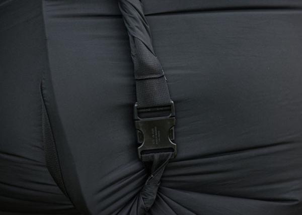 Red / Black / Pink Color Inflatable Sleeping Bag With Side Pocket Nylon Material