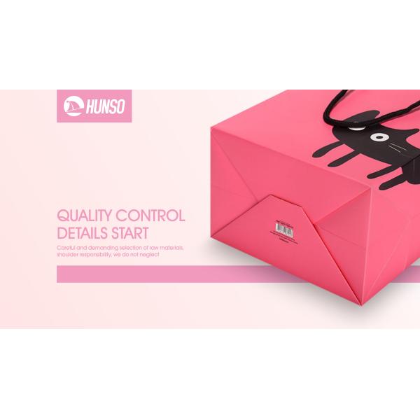 Cute Printed Fancy Patterned Gift Bags Cardboard Silver Stamping Spot UV