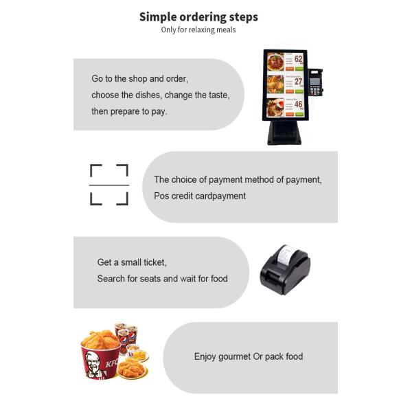 15.6 24 27 дюймовый автоматический платежный терминал сенсорные киоски с принтером