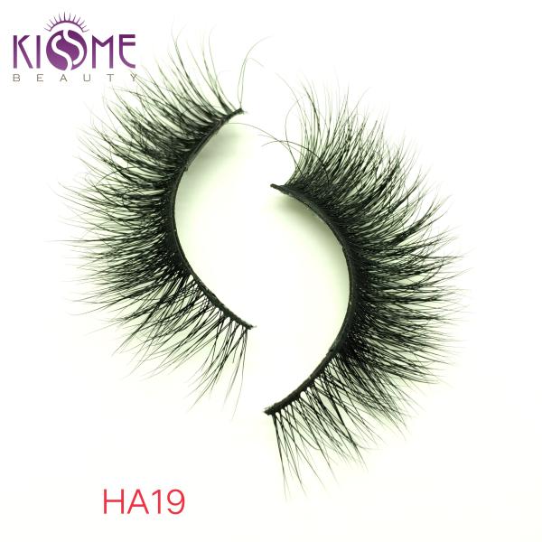 Thick Convenient Natural Mink Eyelashes Long Smooth Surface Lasting Time HA19