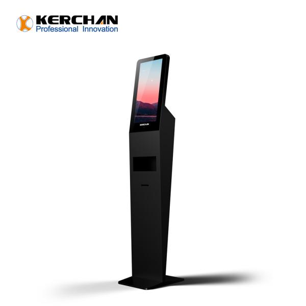 Floor Standing 16.7M 3.5L Sanitizer Dispenser Advertising Screen
