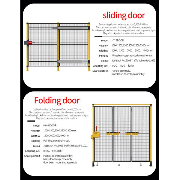 Easily Assembled Robot Safety Fence For Machinery Protection Factory Use