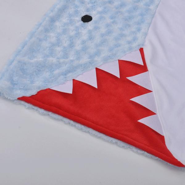 Soft PV Fleece Wrapping Cover Animal Tail Blanket With Colorful Fish Scale Tail