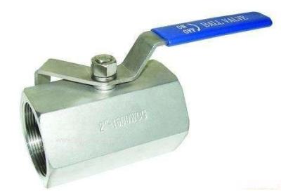 Reduced Bore Hexagon Stainless Steel Ball Valve 1PC Type 2000WOG Floating Ball