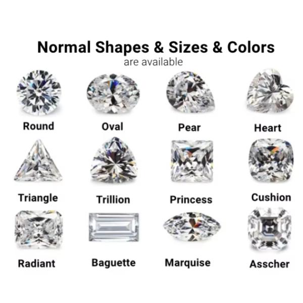 Сертификат GRA Белый мойсанит Бриллиантовый принцесса овальный груша Asscher излучающий изумрудный вырезанные свободные мойсанитные камни VVS