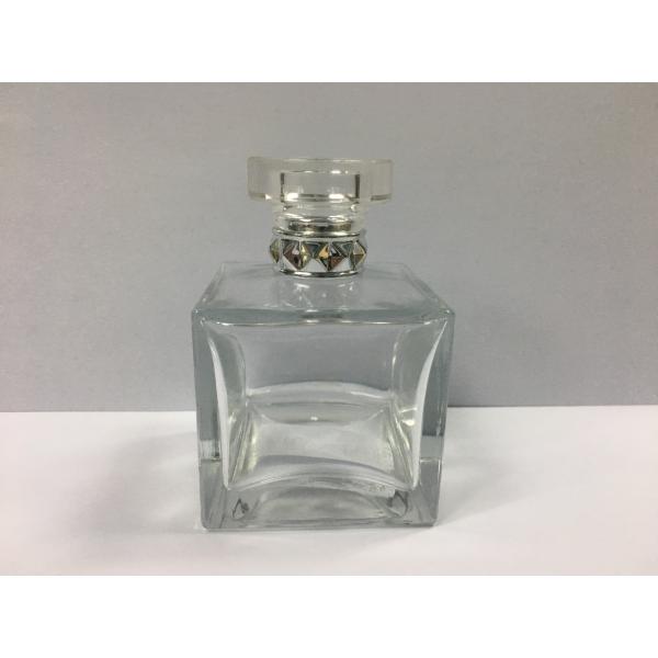 брызги квадрата 100ml стеклянные косметические разливают по бутылкам/многоразовый стеклянный флакон духов с arcylic крышкой
