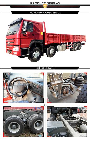 371HP EuroII Emission 12 Tyres 8 x 4  Heavy Duty Trucks Loading 60000KG