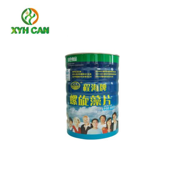 Recyclable Round Tin Gift Box / Commercial Hard Candy In Metal Tin 800g-1000g