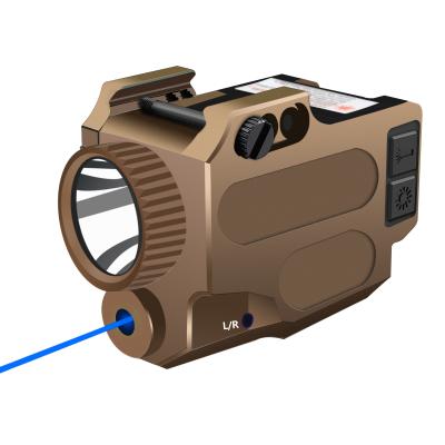 500 lúmens atiram no raio laser 405nm azul combinado da lanterna elétrica do laser para a pistola