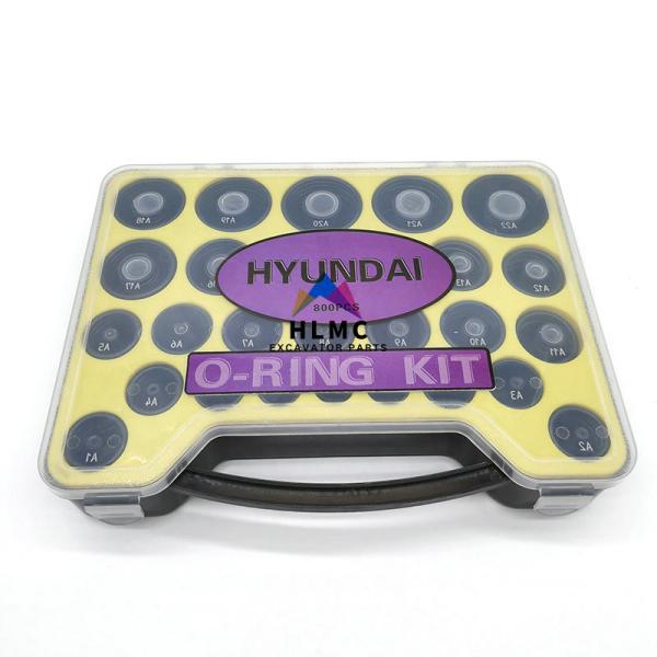 Hyundai Excavator Seal Kit 800 PCS O Ring Repair Kit ISO9001 Certifiion