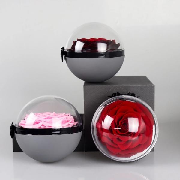New arrival immortal rose big preserved rose in poke ball  rose gift
