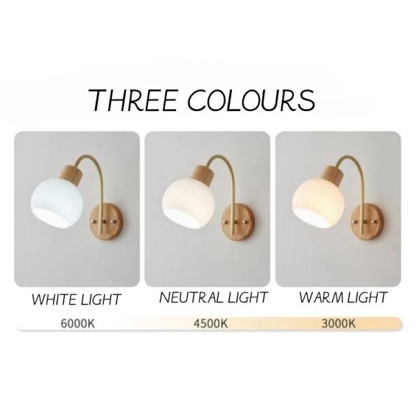 Стенный фонарь из скандинавского массивного дерева простой творческий крыльцо Свет лестницы проход спальня головной стол Стенный фонарь