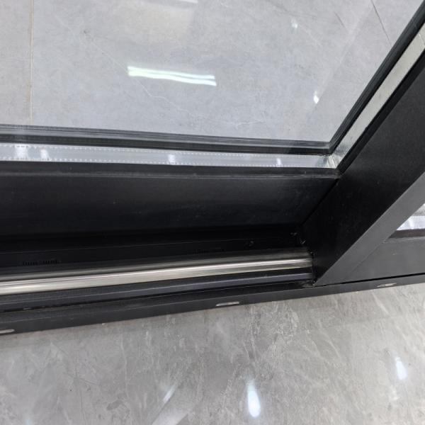 Porte hydraulique en aluminium élévateur et coulissante pour maisons et bureaux