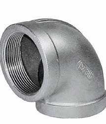 Raccord en acier inoxydable chimique pour système de tuyauterie dans les centrales pétrolières/gazières/électriques, épaisseur de paroi Sch 40s