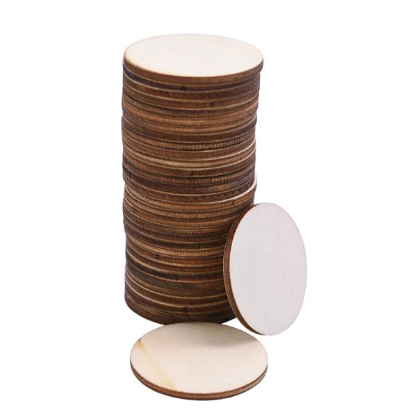 Пустые диски соснового леса ремесел картины 10cm незаконченные деревянные