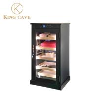 Lumière LED numérique verrouillable Étagères de cèdre Refroidisseur de cigare électrique Armoire humidificateur