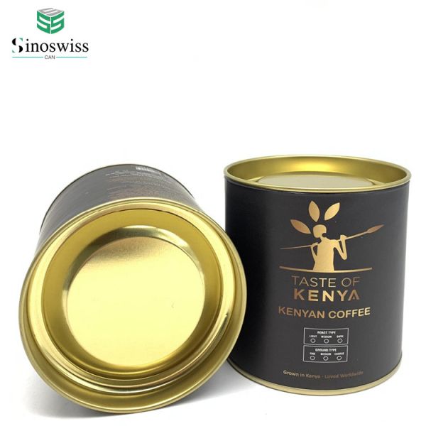 Manual Sealing Moisture Proof Coffee Paper Cans With Food Grade Aluminum Lining