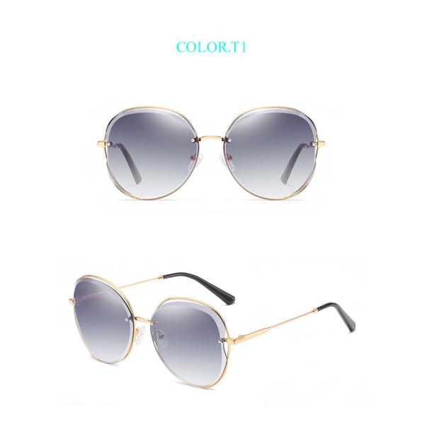 Luxury 146MM Cat Eye Square Sunglasses Authentic Italy BSCI Ladies Designer Sunglasses