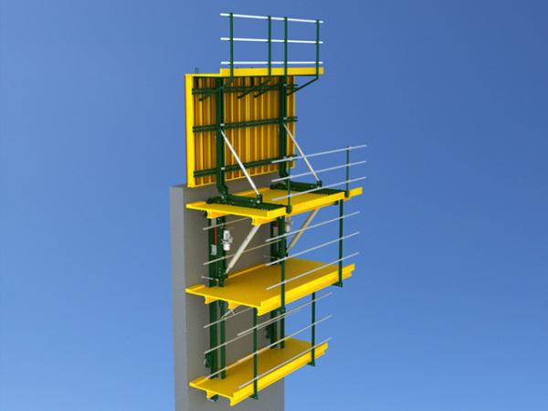 Fast Verticle / inclined Auto Self Climbing Formwork with hydraulic system QPMX-50