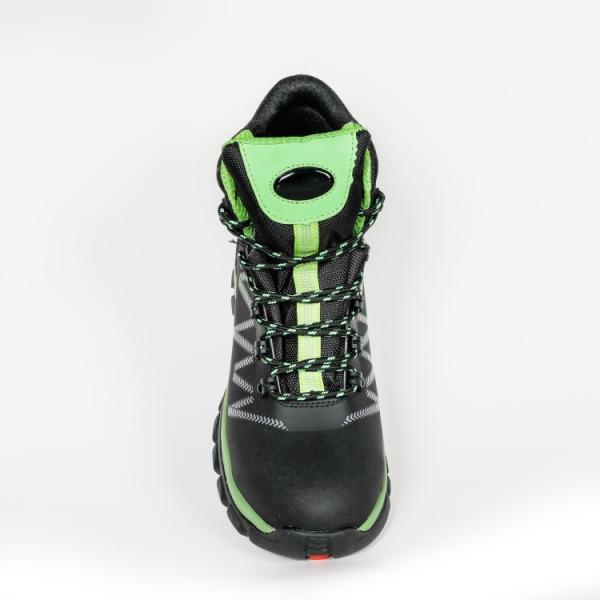 Different Sizes And Finishes Steel Toe With Metal Eyelets Safety Shoes Unisex Mid Cut High Heel Work Boots