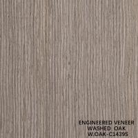 Reconstituted Washed Oak Wood Veneer Slice Cut Technics Vertical Grain Standard Size 2500*640mm Indoor Decorative Board W.OAK-1439S / 1580S / 1591S