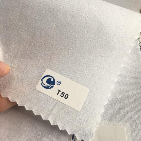 Gaoxin 25G Hard Chemical Bond Nonwoven Embroidery Backing Interlining for White Color