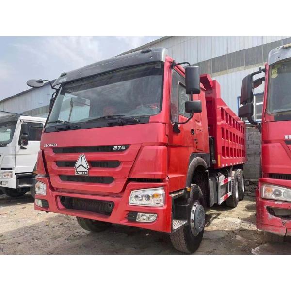 HOWO 375 Used Dump Truck 40 Tonnes Towing Capacity For Construction